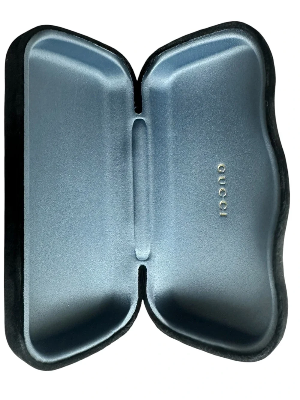 Gucci Black Velvet Eyewear Case with Drawstring Pouch